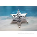 Novelty Silver Color sheriff star badge Magnet Badges